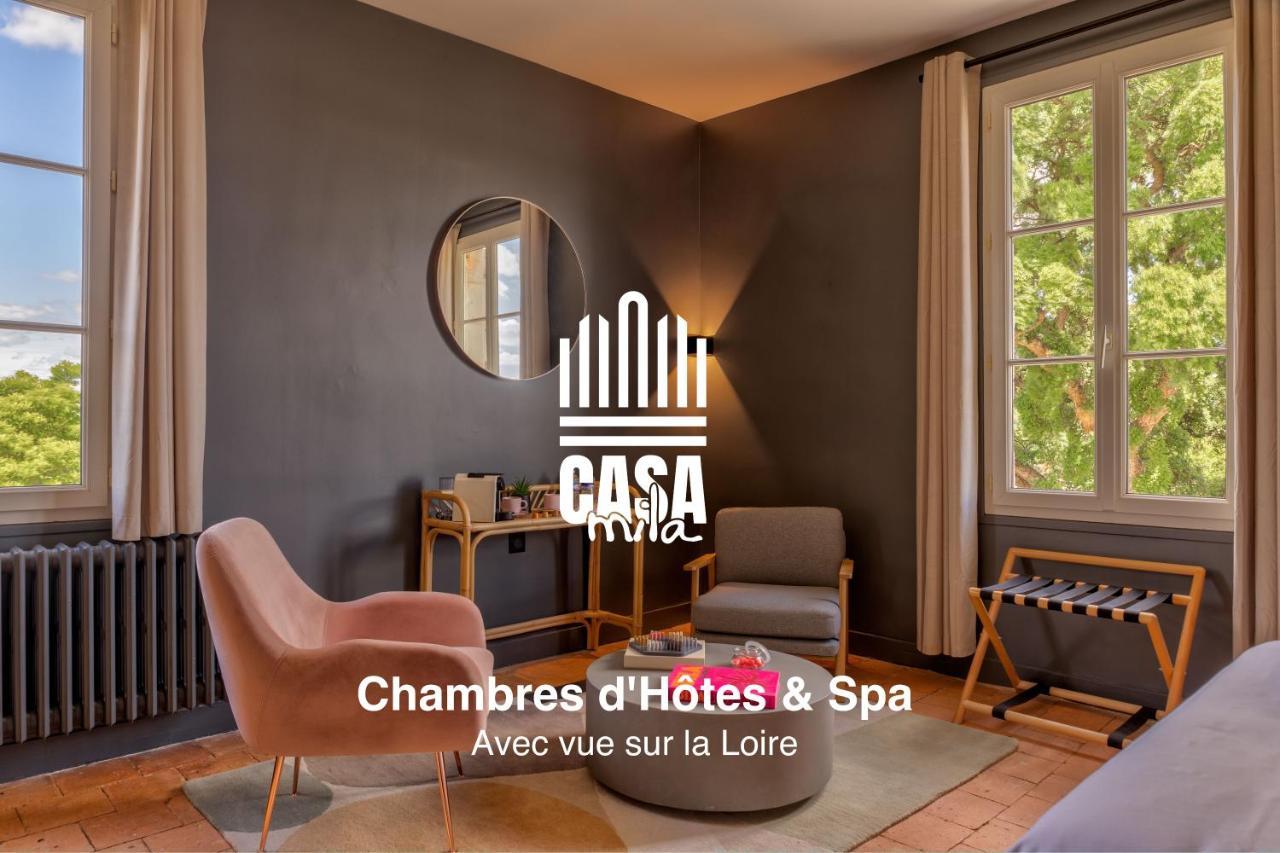 Casa Mila & Spa - Maison D'Hotes Raffinee Vue Loire, Spa & Piscine Saint-Mathurin  Zewnętrze zdjęcie